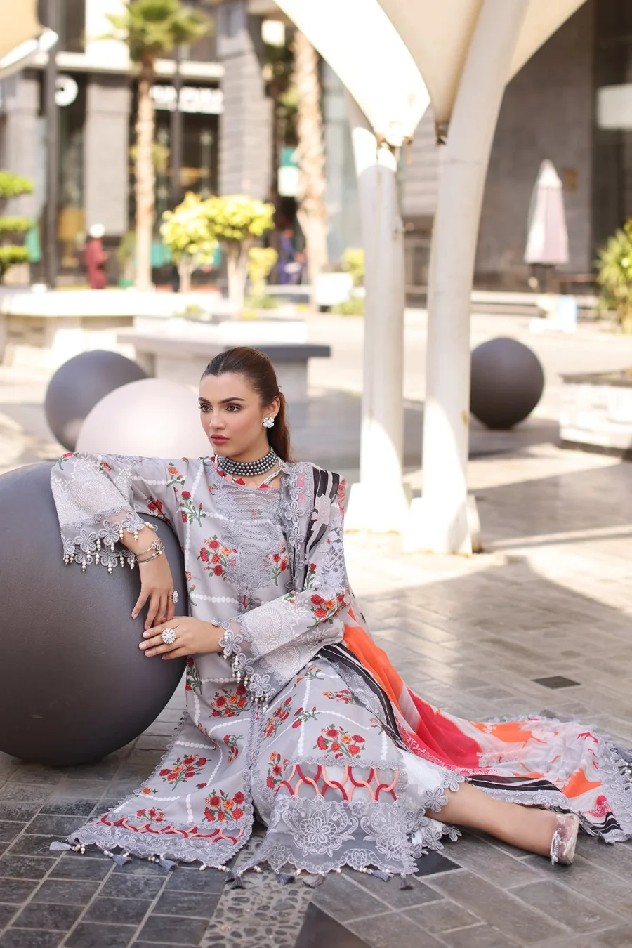 CC5-23 Combination Vol-III 2025 | 3-Piece Embroidered Lawn Suit with Chiffon Dupatta