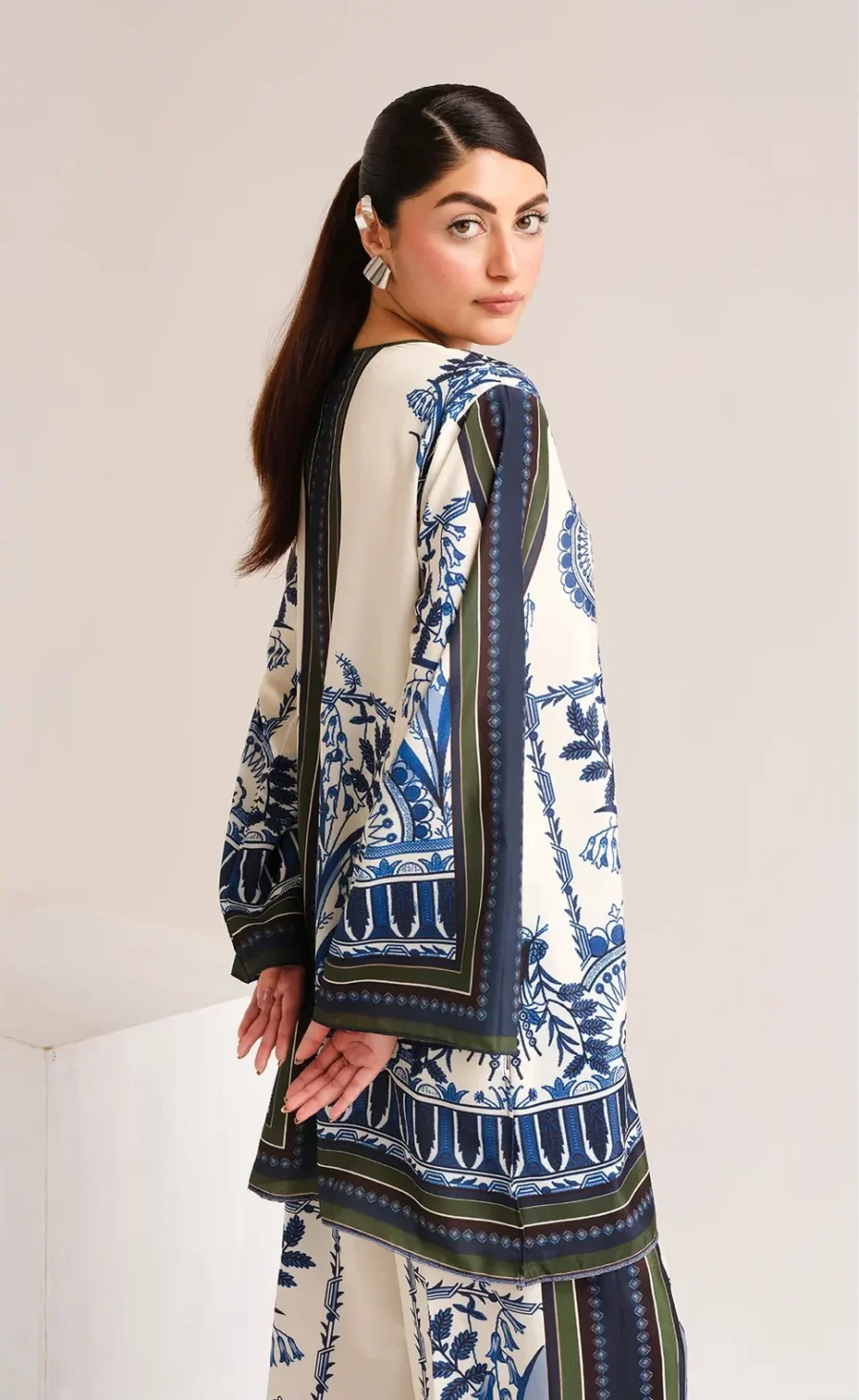 Stylish Accent Printed Co-Ord Set 110 | Women’s 2-Piece Suit