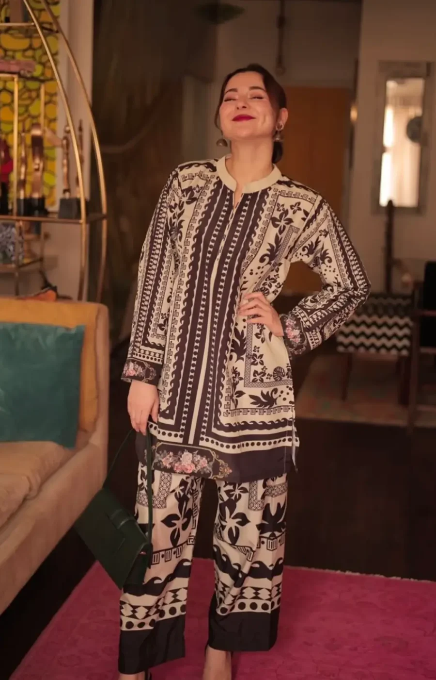 Tribal Accent Printed Co-Ord Set 112 | Women’s 2-Piece Suit